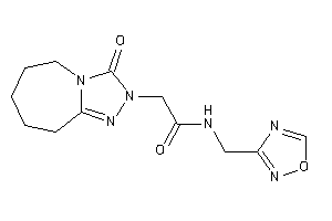 2-(3-keto-6,7,8,9-tetrahydro-5H-[1,2,4]triazolo[4,3-a]azepin-2-yl)-N-(1,2,4-oxadiazol-3-ylmethyl)acetamide