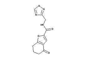 Image of 4-keto-N-(1,2,4-oxadiazol-3-ylmethyl)-6,7-dihydro-5H-benzofuran-2-carboxamide