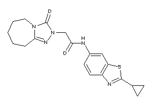 Image of N-(2-cyclopropyl-1,3-benzothiazol-6-yl)-2-(3-keto-6,7,8,9-tetrahydro-5H-[1,2,4]triazolo[4,3-a]azepin-2-yl)acetamide