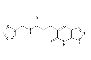 N-(2-furfuryl)-3-(6-keto-1,7-dihydropyrazolo[3,4-b]pyridin-5-yl)propionamide