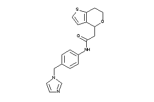 2-(6,7-dihydro-4H-thieno[3,2-c]pyran-4-yl)-N-[4-(imidazol-1-ylmethyl)phenyl]acetamide