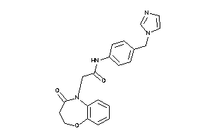 Image of N-[4-(imidazol-1-ylmethyl)phenyl]-2-(4-keto-2,3-dihydro-1,5-benzoxazepin-5-yl)acetamide