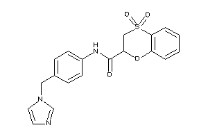 Image of N-[4-(imidazol-1-ylmethyl)phenyl]-4,4-diketo-2,3-dihydrobenzo[b][1,4]oxathiine-2-carboxamide