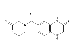 7-(3-ketopiperazine-1-carbonyl)-3,4-dihydro-1H-quinoxalin-2-one