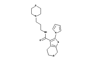 Image of N-(3-morpholinopropyl)-2-pyrrol-1-yl-5,7-dihydro-4H-thieno[2,3-c]thiopyran-3-carboxamide