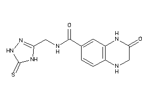 3-keto-N-[(5-thioxo-1,4-dihydro-1,2,4-triazol-3-yl)methyl]-2,4-dihydro-1H-quinoxaline-6-carboxamide