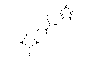 Image of 2-thiazol-4-yl-N-[(5-thioxo-1,4-dihydro-1,2,4-triazol-3-yl)methyl]acetamide