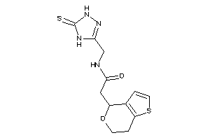 2-(6,7-dihydro-4H-thieno[3,2-c]pyran-4-yl)-N-[(5-thioxo-1,4-dihydro-1,2,4-triazol-3-yl)methyl]acetamide