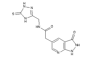 2-(3-keto-1,2-dihydropyrazolo[3,4-b]pyridin-5-yl)-N-[(5-thioxo-1,4-dihydro-1,2,4-triazol-3-yl)methyl]acetamide
