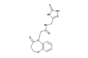 Image of 2-(4-keto-2,3-dihydro-1,5-benzoxazepin-5-yl)-N-[(5-thioxo-1,4-dihydro-1,2,4-triazol-3-yl)methyl]acetamide