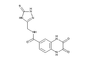 Image of 2,3-diketo-N-[(5-thioxo-1,4-dihydro-1,2,4-triazol-3-yl)methyl]-1,4-dihydroquinoxaline-6-carboxamide