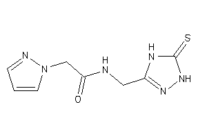 2-pyrazol-1-yl-N-[(5-thioxo-1,4-dihydro-1,2,4-triazol-3-yl)methyl]acetamide