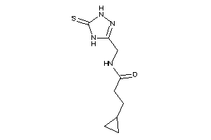 3-cyclopropyl-N-[(5-thioxo-1,4-dihydro-1,2,4-triazol-3-yl)methyl]propionamide