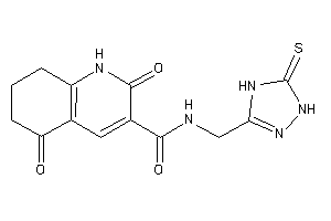 Image of 2,5-diketo-N-[(5-thioxo-1,4-dihydro-1,2,4-triazol-3-yl)methyl]-1,6,7,8-tetrahydroquinoline-3-carboxamide