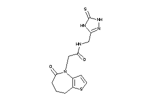 2-(5-keto-7,8-dihydro-6H-thieno[3,2-b]azepin-4-yl)-N-[(5-thioxo-1,4-dihydro-1,2,4-triazol-3-yl)methyl]acetamide