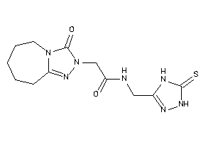 2-(3-keto-6,7,8,9-tetrahydro-5H-[1,2,4]triazolo[4,3-a]azepin-2-yl)-N-[(5-thioxo-1,4-dihydro-1,2,4-triazol-3-yl)methyl]acetamide