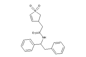 2-(1,1-diketo-2,3-dihydrothiophen-3-yl)-N-(1,2-diphenylethyl)acetamide