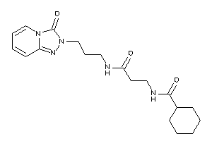 Image of N-[3-keto-3-[3-(3-keto-[1,2,4]triazolo[4,3-a]pyridin-2-yl)propylamino]propyl]cyclohexanecarboxamide