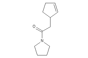 2-cyclopent-2-en-1-yl-1-pyrrolidino-ethanone