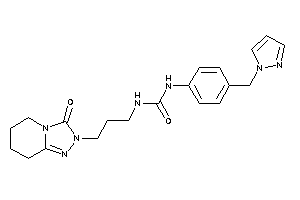 1-[3-(3-keto-5,6,7,8-tetrahydro-[1,2,4]triazolo[4,3-a]pyridin-2-yl)propyl]-3-[4-(pyrazol-1-ylmethyl)phenyl]urea