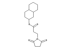 3-succinimidopropionic Acid Decalin-2-yl Ester