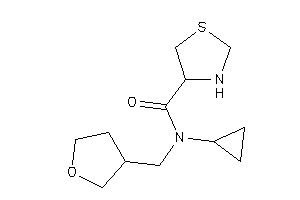 N-cyclopropyl-N-(tetrahydrofuran-3-ylmethyl)thiazolidine-4-carboxamide