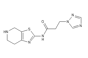N-(4,5,6,7-tetrahydrothiazolo[5,4-c]pyridin-2-yl)-3-(1,2,4-triazol-1-yl)propionamide