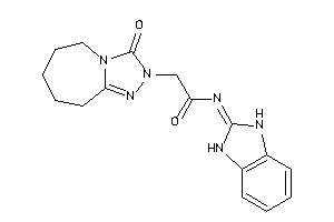 Image of N-(1,3-dihydrobenzimidazol-2-ylidene)-2-(3-keto-6,7,8,9-tetrahydro-5H-[1,2,4]triazolo[4,3-a]azepin-2-yl)acetamide