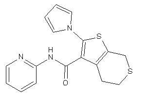 Image of N-(2-pyridyl)-2-pyrrol-1-yl-5,7-dihydro-4H-thieno[2,3-c]thiopyran-3-carboxamide