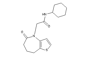 Image of N-cyclohexyl-2-(5-keto-7,8-dihydro-6H-thieno[3,2-b]azepin-4-yl)acetamide