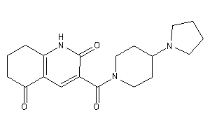 3-(4-pyrrolidinopiperidine-1-carbonyl)-1,6,7,8-tetrahydroquinoline-2,5-quinone