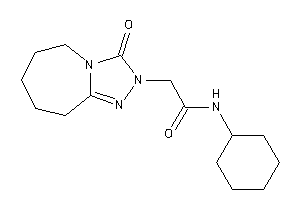 Image of N-cyclohexyl-2-(3-keto-6,7,8,9-tetrahydro-5H-[1,2,4]triazolo[4,3-a]azepin-2-yl)acetamide
