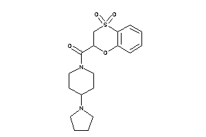 (4,4-diketo-2,3-dihydrobenzo[b][1,4]oxathiin-2-yl)-(4-pyrrolidinopiperidino)methanone