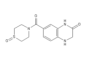 7-(1-keto-1,4-thiazinane-4-carbonyl)-3,4-dihydro-1H-quinoxalin-2-one