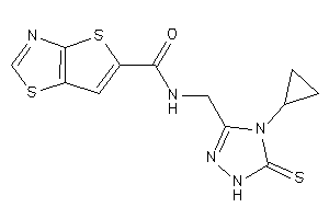 Image of N-[(4-cyclopropyl-5-thioxo-1H-1,2,4-triazol-3-yl)methyl]thieno[2,3-d]thiazole-5-carboxamide