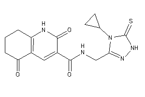 N-[(4-cyclopropyl-5-thioxo-1H-1,2,4-triazol-3-yl)methyl]-2,5-diketo-1,6,7,8-tetrahydroquinoline-3-carboxamide