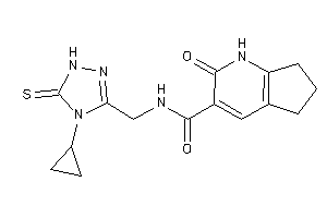 N-[(4-cyclopropyl-5-thioxo-1H-1,2,4-triazol-3-yl)methyl]-2-keto-1,5,6,7-tetrahydro-1-pyrindine-3-carboxamide