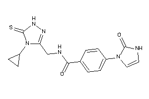 N-[(4-cyclopropyl-5-thioxo-1H-1,2,4-triazol-3-yl)methyl]-4-(2-keto-4-imidazolin-1-yl)benzamide
