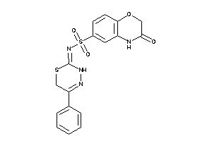 3-keto-N-(5-phenyl-3,6-dihydro-1,3,4-thiadiazin-2-ylidene)-4H-1,4-benzoxazine-6-sulfonamide