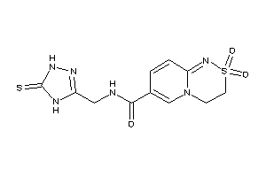 Image of 2,2-diketo-N-[(5-thioxo-1,4-dihydro-1,2,4-triazol-3-yl)methyl]-3,4-dihydropyrido[2,1-c][1,2,4]thiadiazine-7-carboxamide