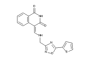 Image of 4-[[[5-(2-thienyl)-1,2,4-oxadiazol-3-yl]methylamino]methylene]isoquinoline-1,3-quinone