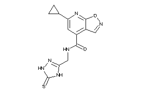 6-cyclopropyl-N-[(5-thioxo-1,4-dihydro-1,2,4-triazol-3-yl)methyl]isoxazolo[5,4-b]pyridine-4-carboxamide