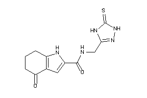 Image of 4-keto-N-[(5-thioxo-1,4-dihydro-1,2,4-triazol-3-yl)methyl]-1,5,6,7-tetrahydroindole-2-carboxamide