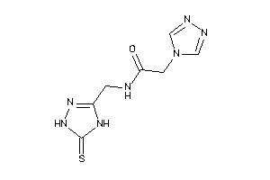 N-[(5-thioxo-1,4-dihydro-1,2,4-triazol-3-yl)methyl]-2-(1,2,4-triazol-4-yl)acetamide