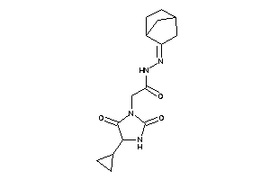 2-(4-cyclopropyl-2,5-diketo-imidazolidin-1-yl)-N-(norbornan-2-ylideneamino)acetamide