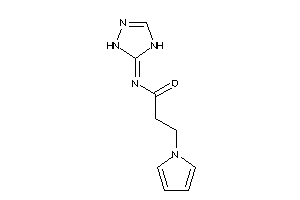 Image of N-(1,4-dihydro-1,2,4-triazol-5-ylidene)-3-pyrrol-1-yl-propionamide