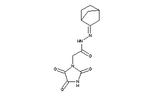 Image of N-(norbornan-2-ylideneamino)-2-(2,4,5-triketoimidazolidin-1-yl)acetamide