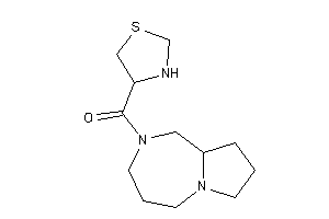 1,3,4,5,7,8,9,9a-octahydropyrrolo[1,2-a][1,4]diazepin-2-yl(thiazolidin-4-yl)methanone