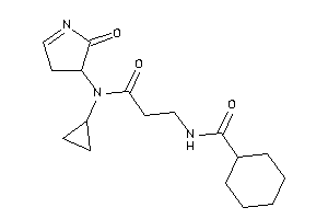 Image of N-[3-[cyclopropyl-(2-keto-1-pyrrolin-3-yl)amino]-3-keto-propyl]cyclohexanecarboxamide
