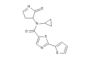 Image of N-cyclopropyl-N-(2-keto-1-pyrrolin-3-yl)-2-(2-thienyl)thiazole-5-carboxamide